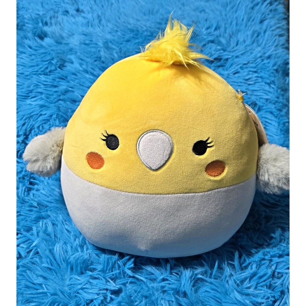 Squishmallows Charlize 8" Bird Plush Small Yellow Gray Soft Stuffed Animal 3+